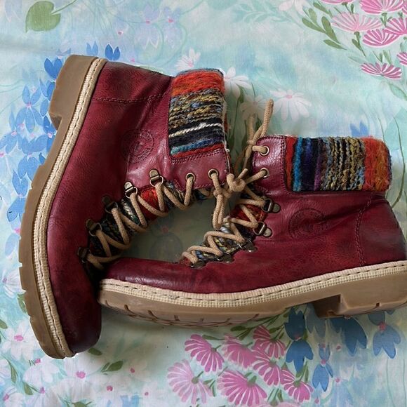 Rieker Felicitas Hiking Lace Up Boots Vintage (?) - Picture 4 of 11